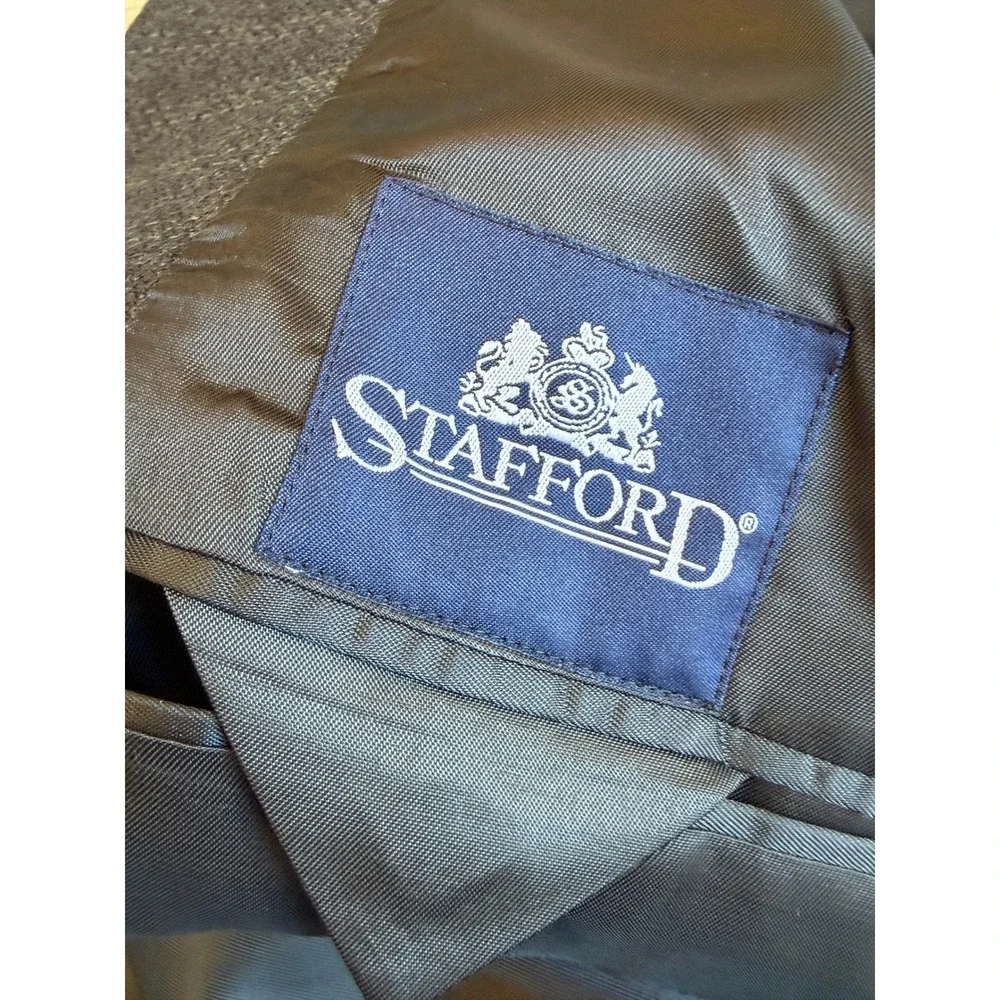 Stafford Blazer 36S Worsted Lambswool 36 Short Sport Coat Mens NWT Jacket Wool